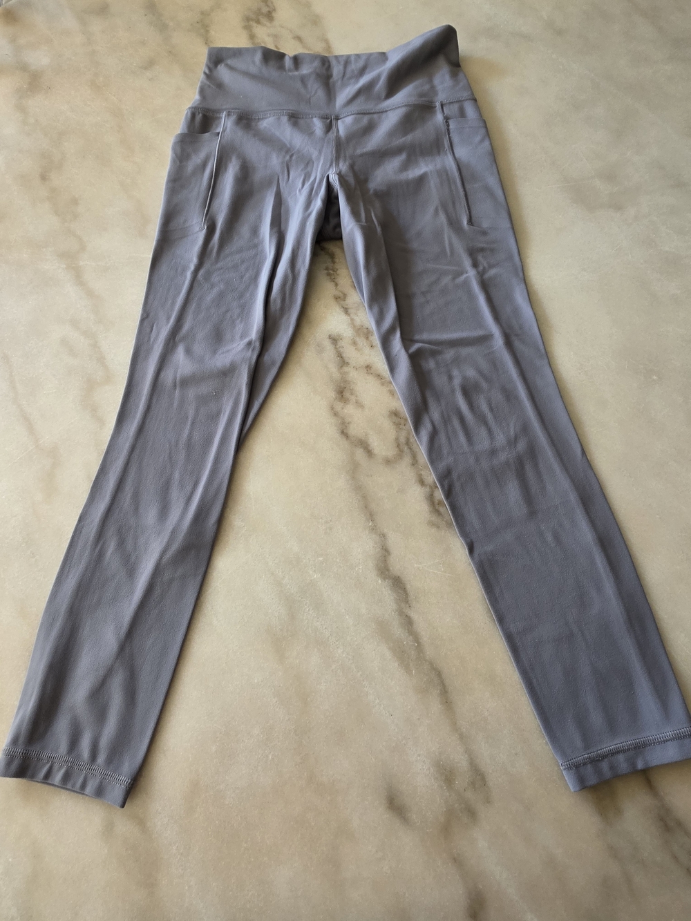 Athleta Women's Light Gray High-Rise Performance Leggings